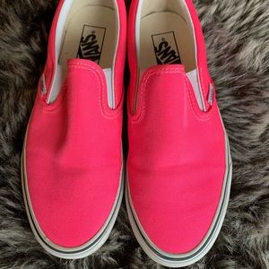 Vans Hot Pink Slip On Loafer
